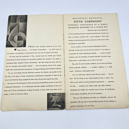 1920s The Story Of A Great Achievement RCA Victor Record Player Ad Booklet TF7