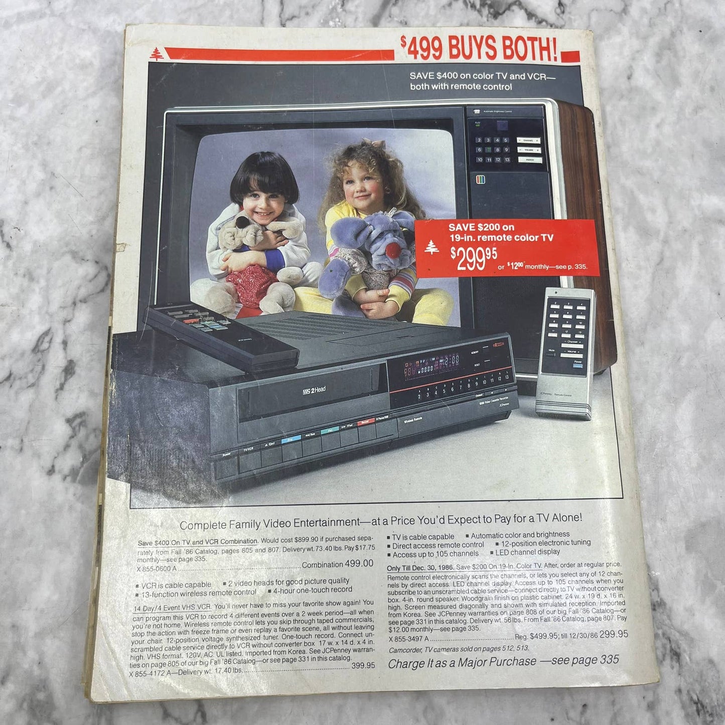 1986 JC Penny Christmas Wish Book Catalog - Great Vintage Toys & Gifts S1