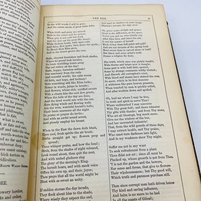 1867 The Household Book of Poetry Charles A Dana Leather Bound Gilt Edge TD6