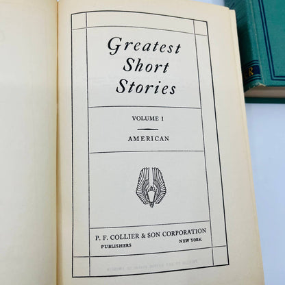 1940 Greatest Short Stories American FP Collier Vol 1 & 2 HC books TA9