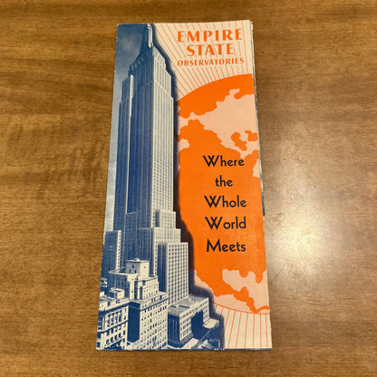 1940 New York World’s Fair Empire State Building Observatories Fold Out Book A6