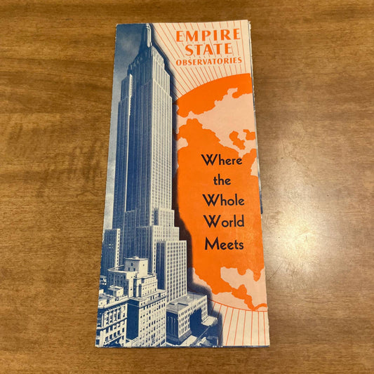 1940 New York World’s Fair Empire State Building Observatories Fold Out Book A6