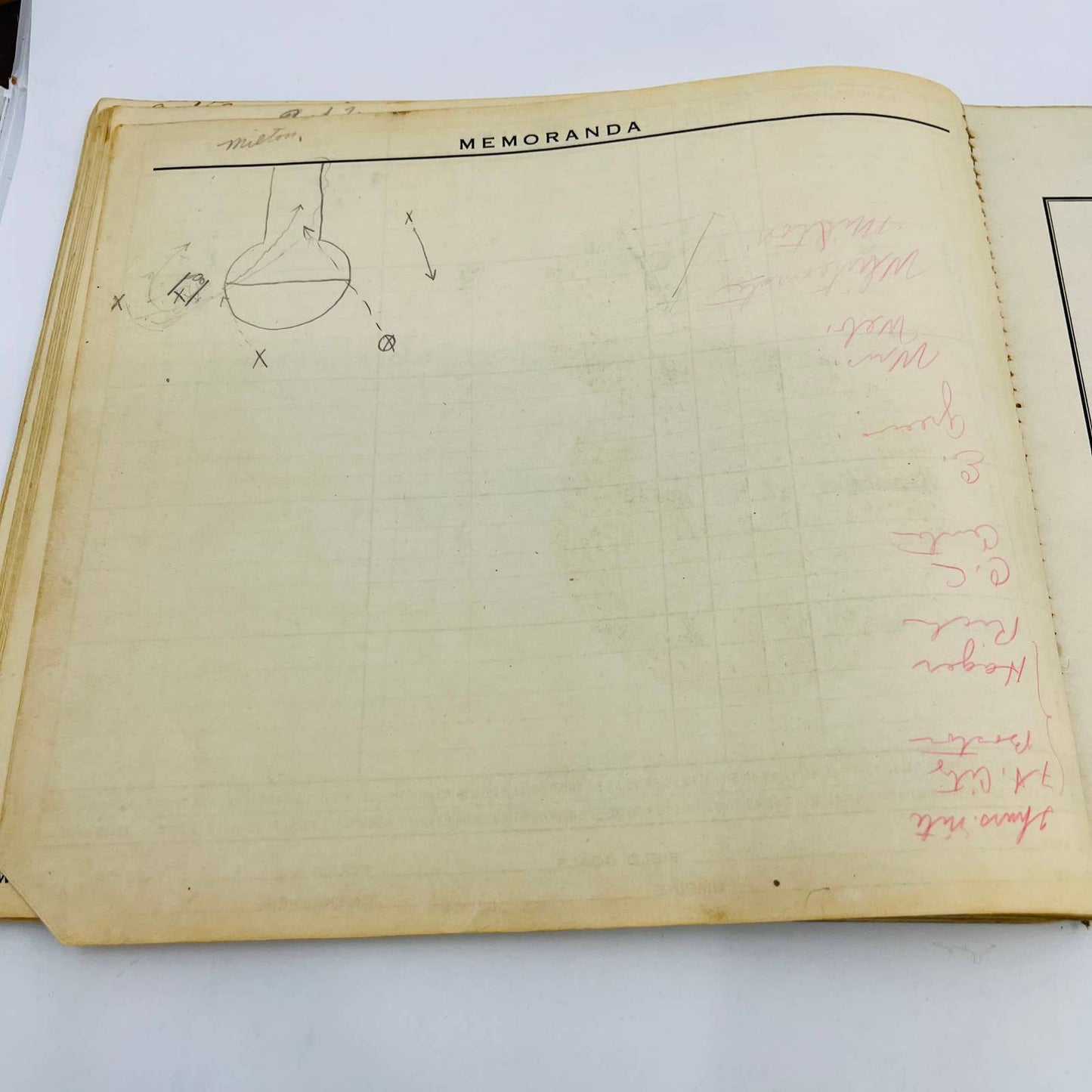 1943-44 Spalding Official Basketball Score Book Centerville IN High School TC5