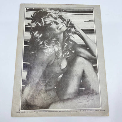 Vintage Farrah Fawcett Centerfold, Fold Out Poster AA9