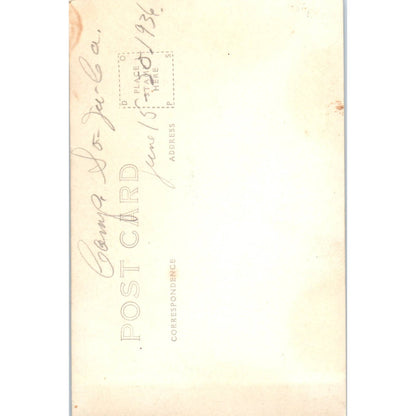 Camp So-Ja-La Mirror Lake Wisconsin 1936 RPPC Original Postcard TJ9-P3