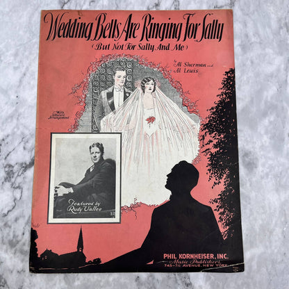 Sheet Music 1930 Wedding Bells Are Ringing For Sally Not For Me Vallee TH1