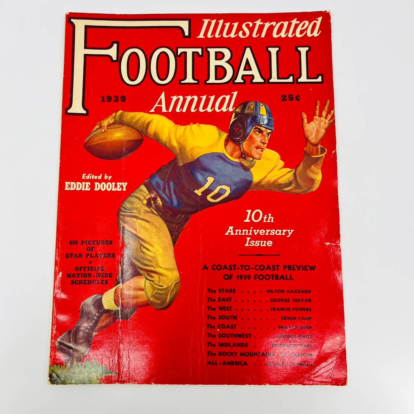 Illustrated Football Annual 1939 Magazine Sid Luckman Dooley Good Condition BA3