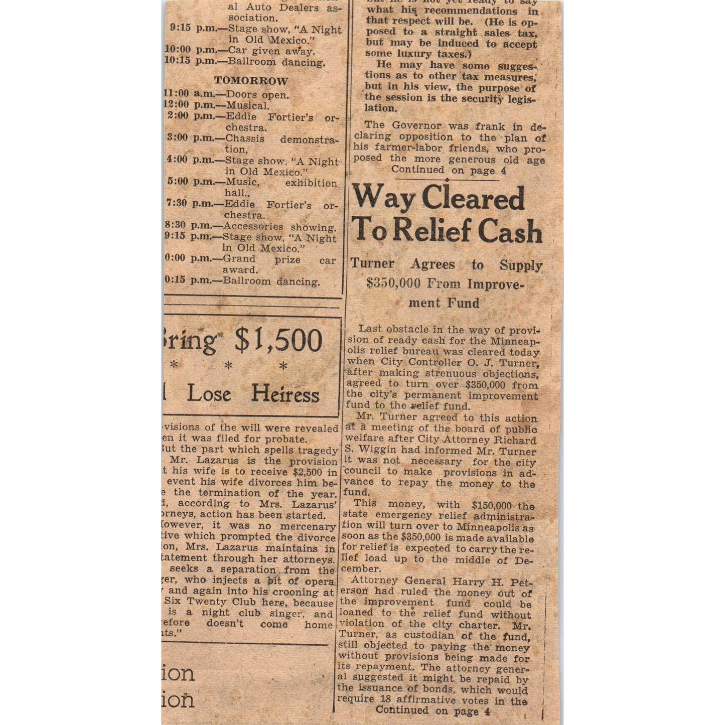 1935 Minneapolis Journal Newspaper Ad Thiss Luggage Nicollet Ave FL5-3