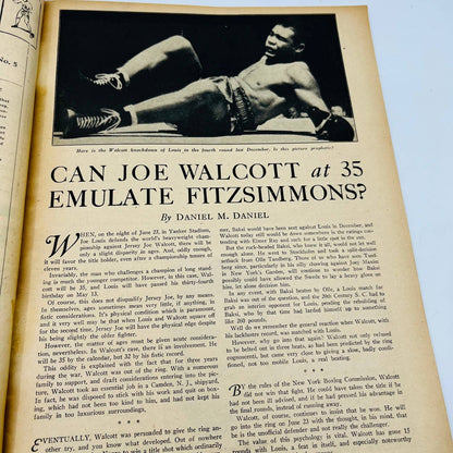 1948 June - The Ring Boxing Magazine – Louis-Walcott in Training TA5