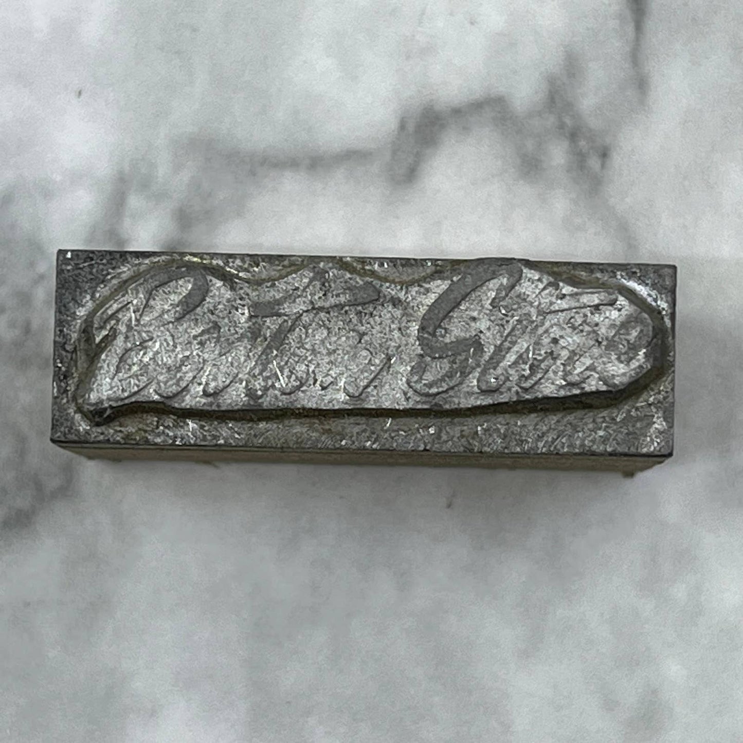 Vintage Printing Letterpress Printers Block Plate Boston Store TJ510