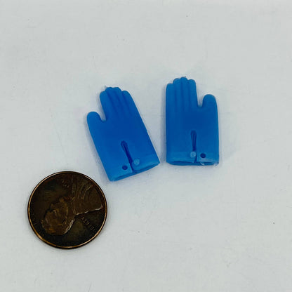 VINTAGE 1960s Mattel Doll Barbie Tammy Blue Plastic Gloves SC3