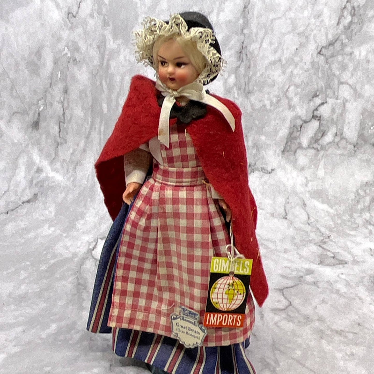 1950s EROS Great Britain Doll With Tags 8" TI7