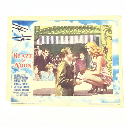 Blaze Of Noon 1947 11x14" lobby card Anne Baxter William Holden Hayden 2 FL4