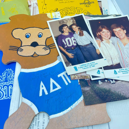 1980s Huge Lot of Alpha Delta Pi Southwestern University Sorority Memorabilia