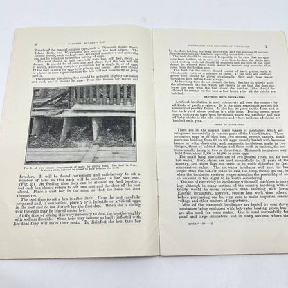 1936 Feeding & Brooding of Chickens Dept of Agriculture Farm Bulletin 1538 TF7