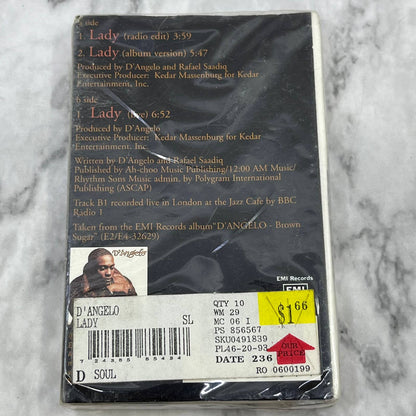 D'ANGELO LADY FACTORY SEALED Cassette Tape Single TJ4