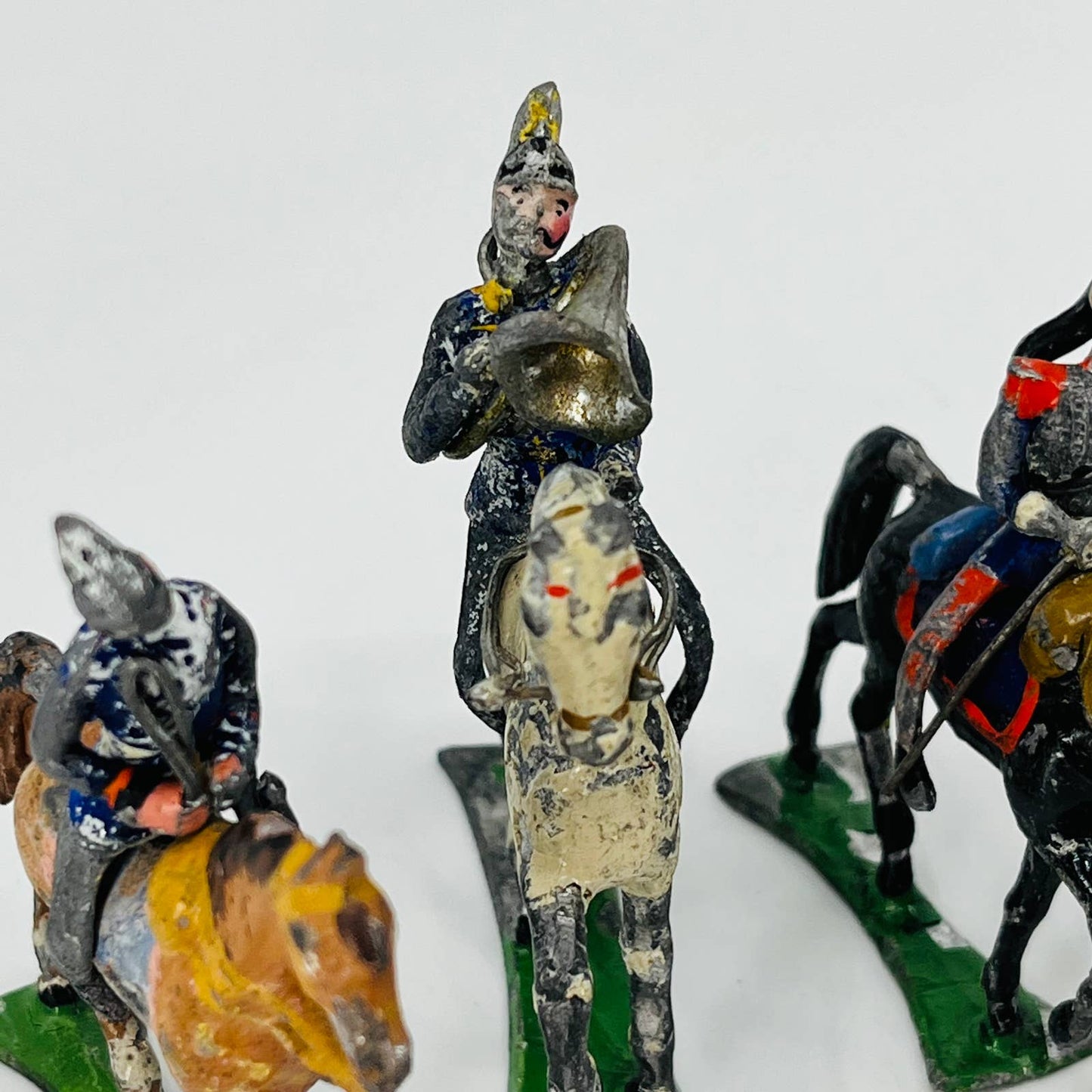 1880s British Army Horse Guard Soldiers Painted Lead Toys Set of 7 SB5