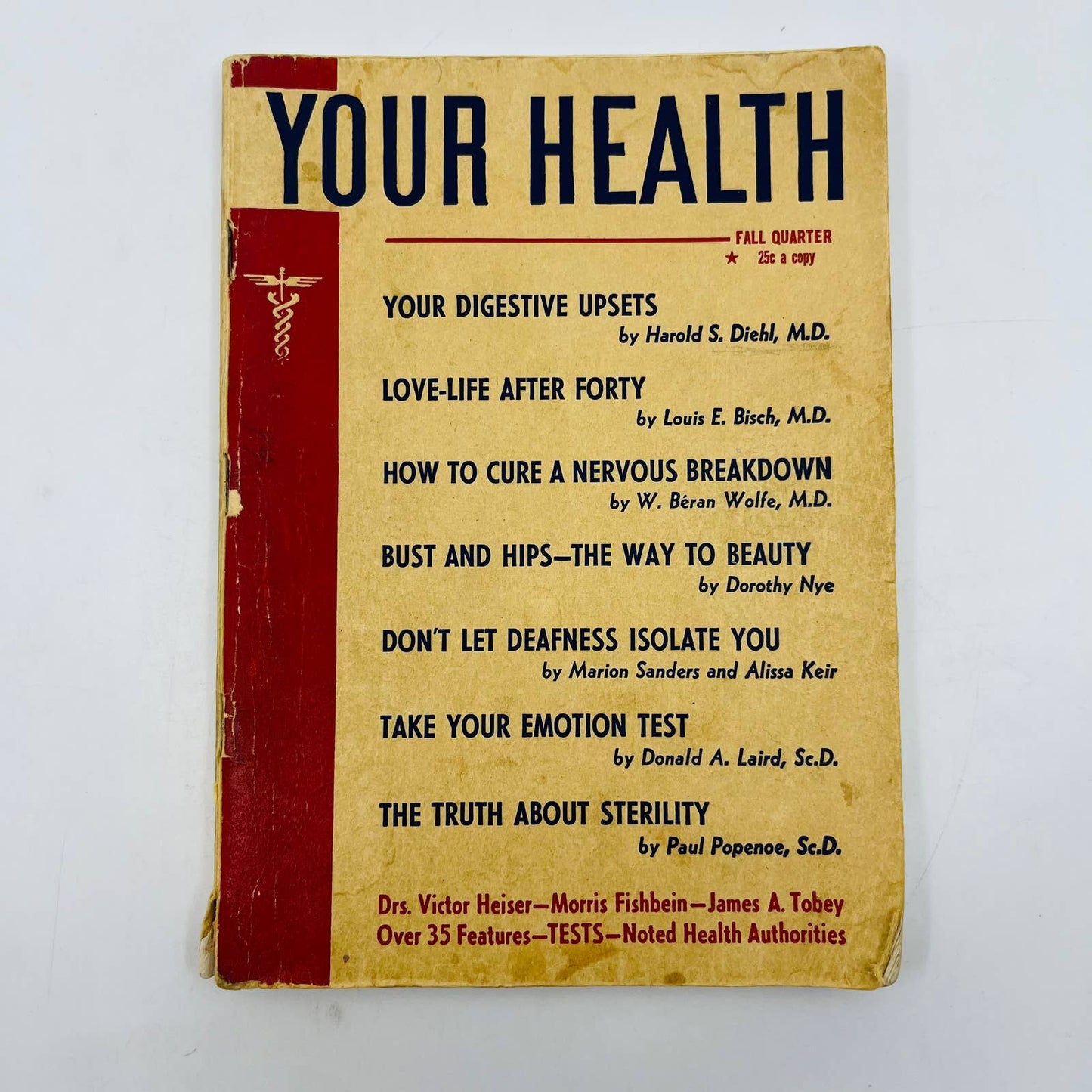 1939 YOUR HEALTH Booklet Love Life Digestive Emotion Test Sterility SA7