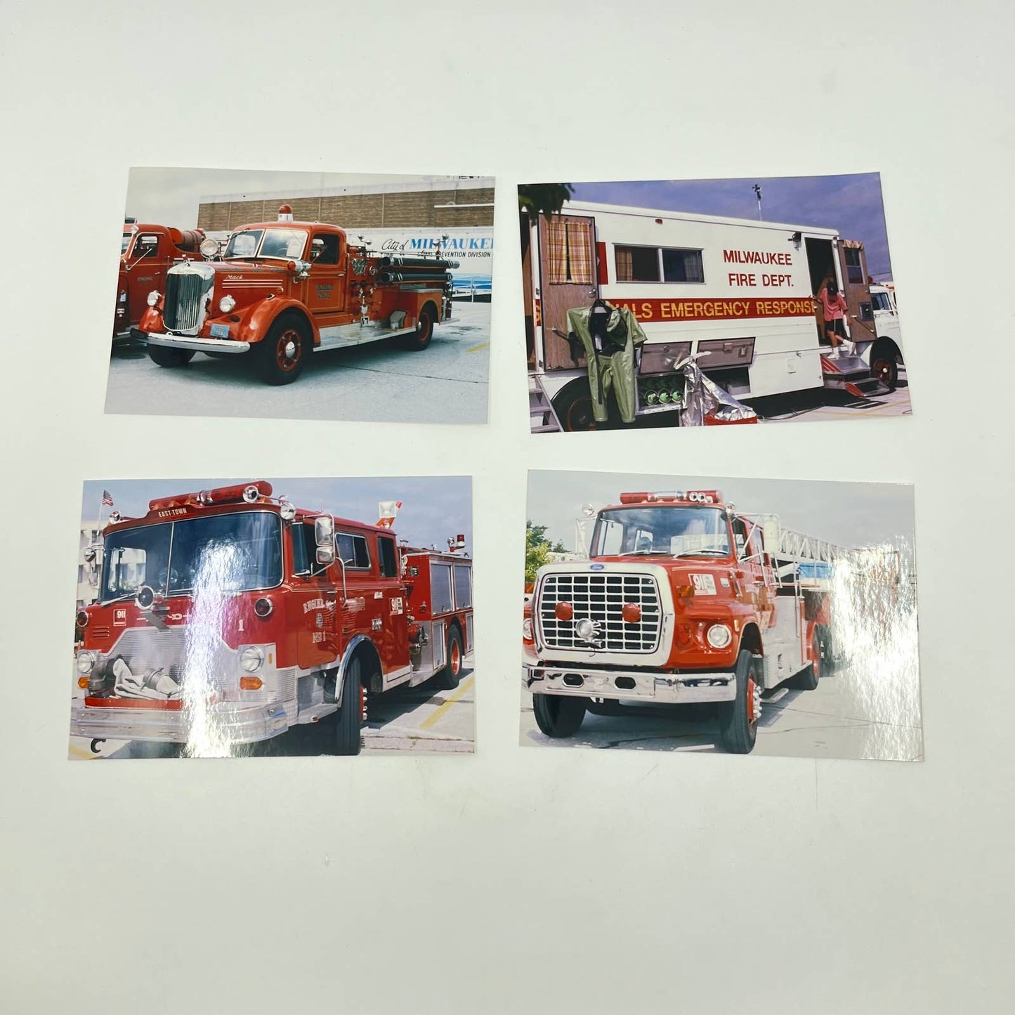 Vintage Milwaukee Wisconsin Area Fire Truck Vehicle Original Photo LOT OF 16 TF5
