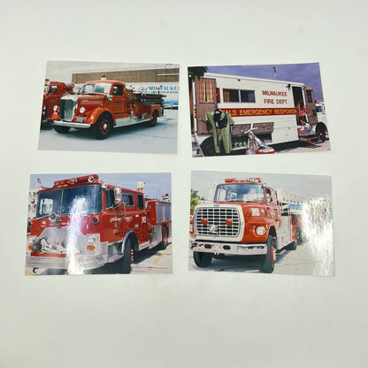 Vintage Milwaukee Wisconsin Area Fire Truck Vehicle Original Photo LOT OF 16 TF5