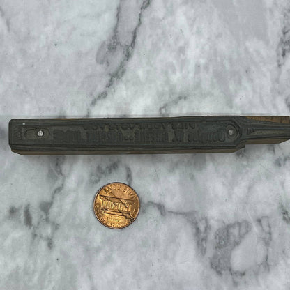 Vintage Printers Block Plate Vote For Douglas W. Greene Circuit Judge TJ54