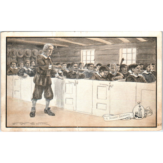 Walk-Over Shoes A. Pilgrim Sabbath c1910 Advertising Postcard P1-14