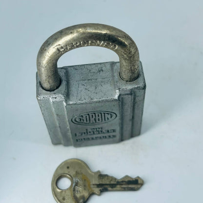 Vintage Art Deco Corbin Pin Tumbler USA Lock Padlock With Key SA8-3