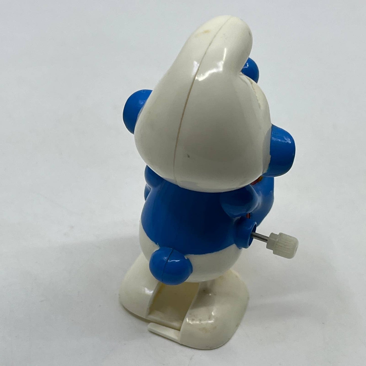 1982 Jokey Smurf Wind-up Ramp Walker, Galoob Peyo Hong Kong WORKS TH9