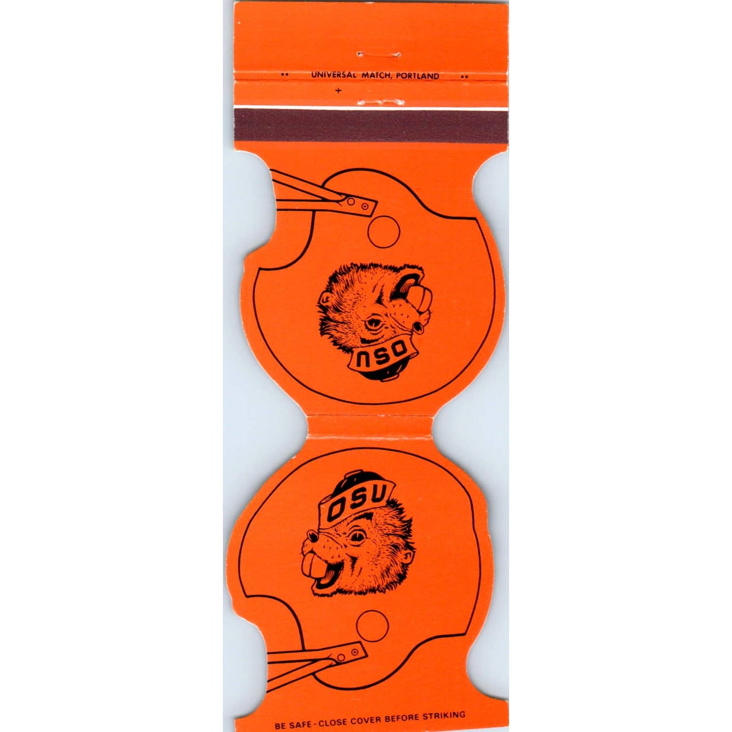 1980 OSU Oregon State Beavers Helmet Football Schedule Matchbook Cover SA1-M4