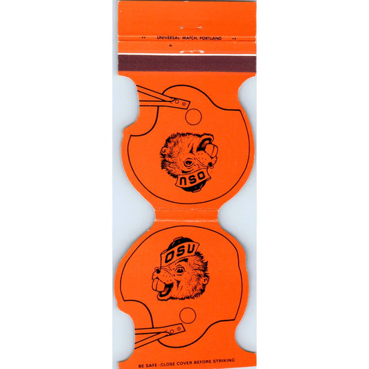 1980 OSU Oregon State Beavers Helmet Football Schedule Matchbook Cover SA1-M4