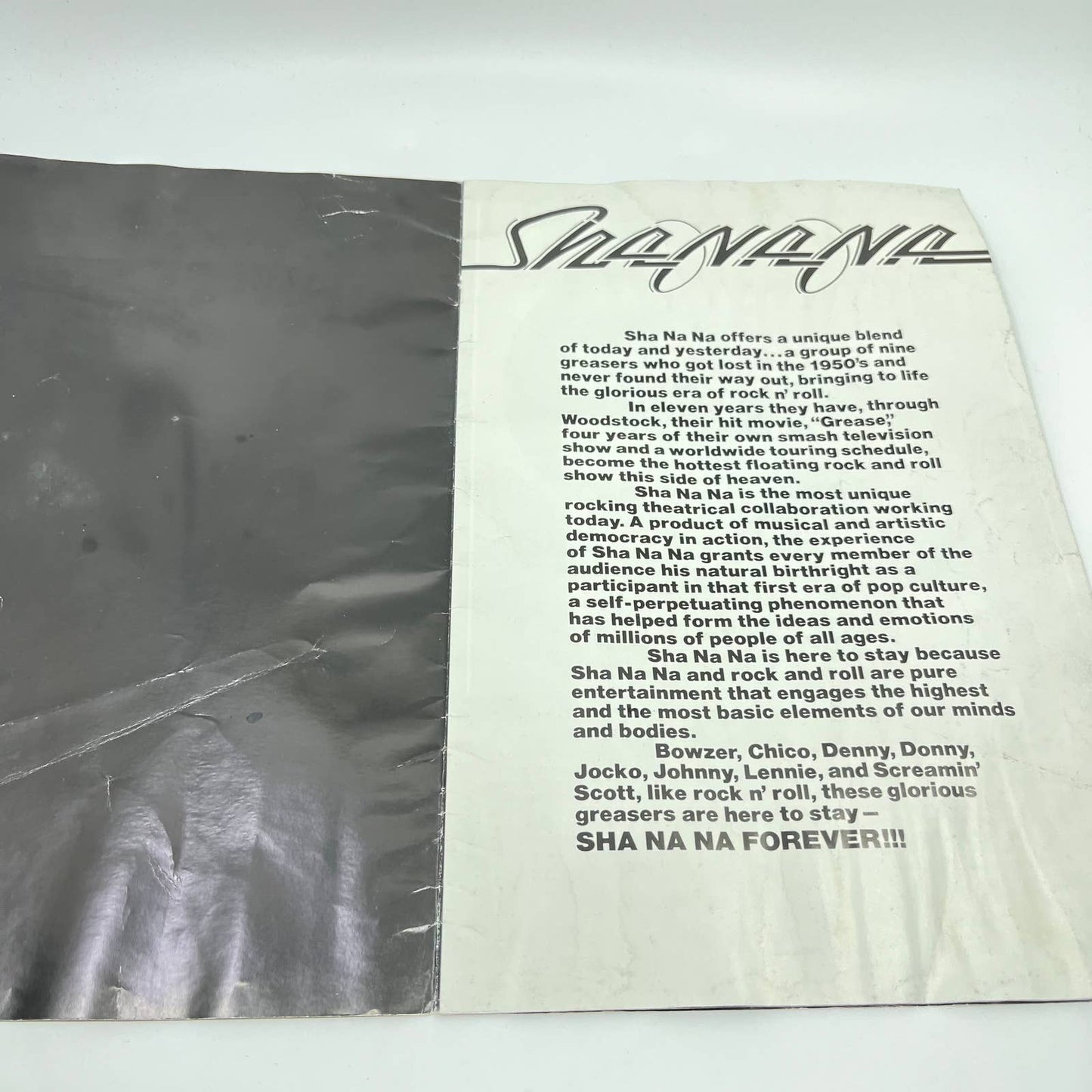 Sha Na Na Vintage 1982 Tour Program Book FL3