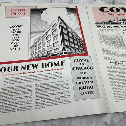 1933 Coyne Electrical School Chicago Radio Division Recruiting Magazine TK2-SM4