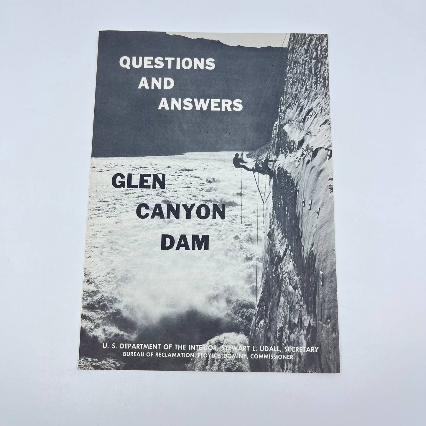 1962 Questions and Answers Glen Canyon Dam Arizona Leaflet Brochure AA8