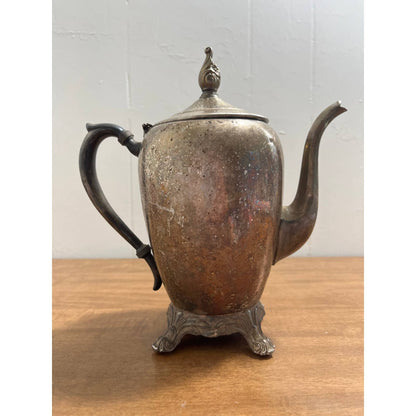 Early Primitive F.B. Rogers Silver Co Trademark 1883 Coffee/Tea Pot Silver Plate