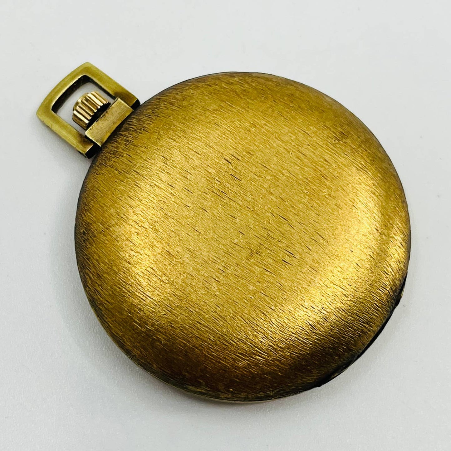 VTG Arnex Gold/Brass Tone Pocket Watch Incabloc 17 Jewels Swiss Made WORKS SB3