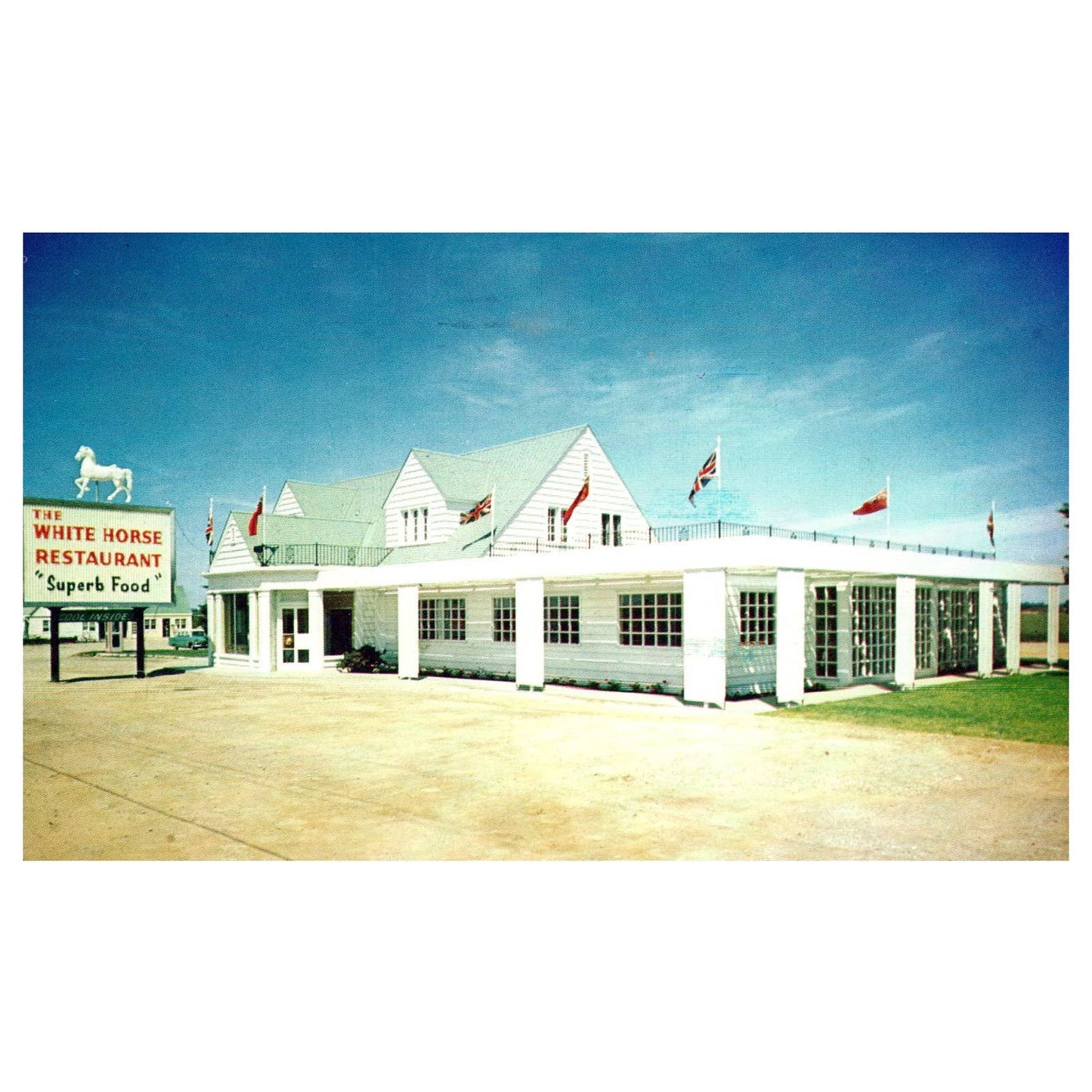 Vintage Postcard - White Horse Restaurant Paris Ontario Canada 1958 TJ6-1
