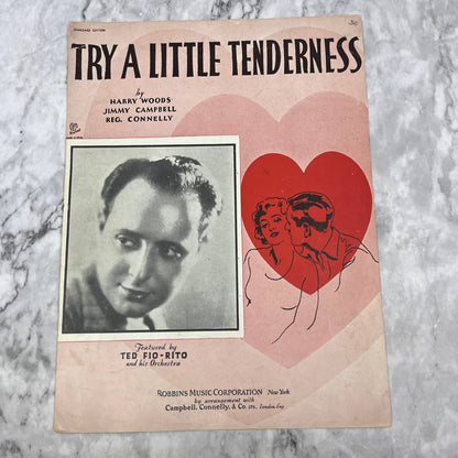 Vintage Sheet Music 1940s Try A Little Tenderness Ted Fio-Rito TI1