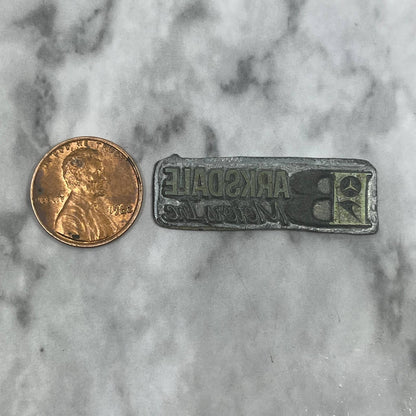 Vintage Printing Letterpress Printers Block Plate Barksdale Motors Inc SE837