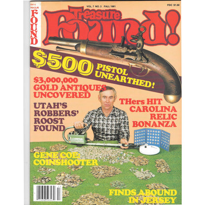Treasure Found Magazine - Treasure Hunting Gold Metal Detecting Fall 1981 M4