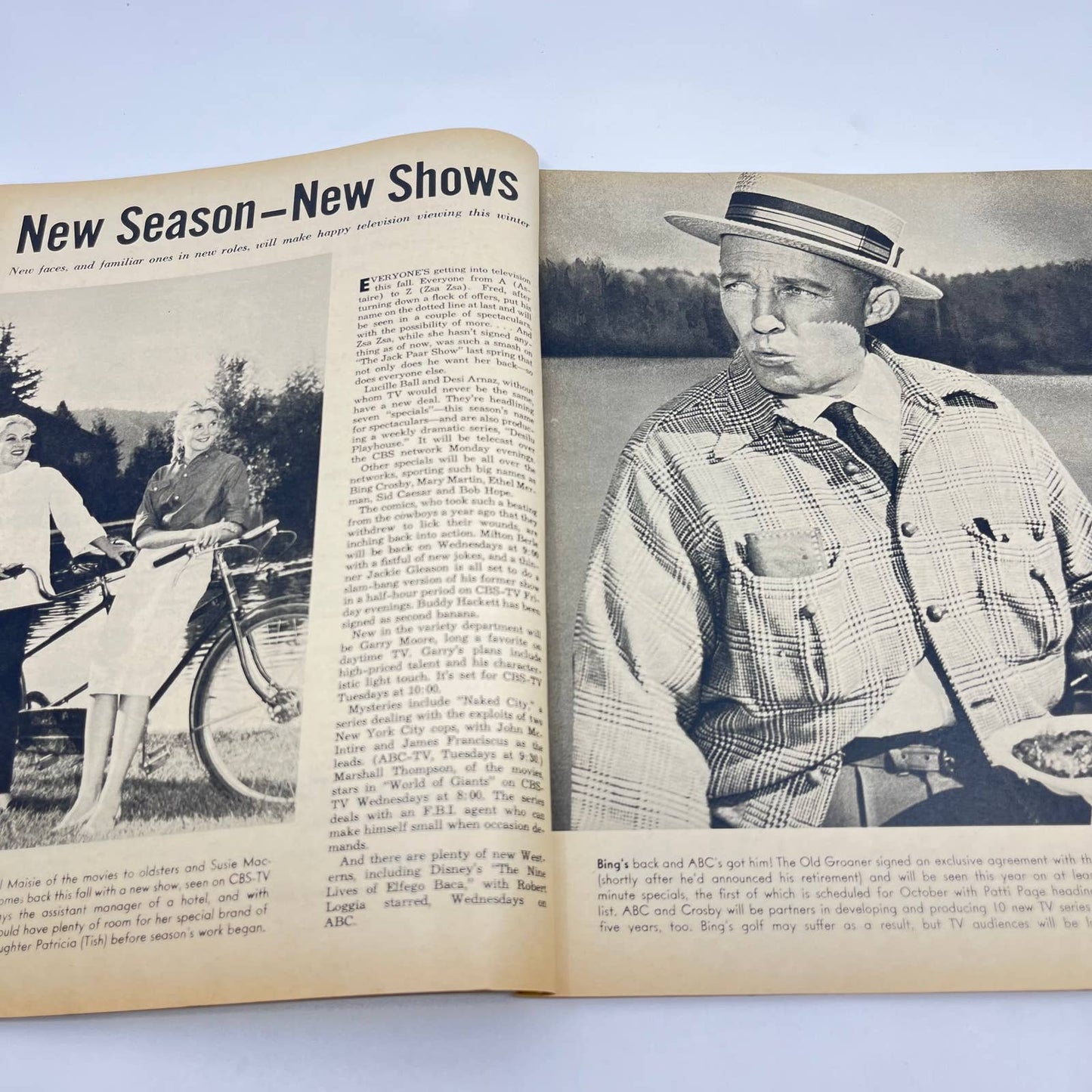 Vintage TV-Radio Album 1958 Magazine Arness Temple Garner Como Nelson TC6