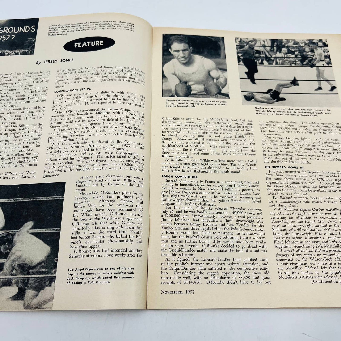 1957 Nov - The Ring Boxing Magazine Patterson vs. Rademacher TA5