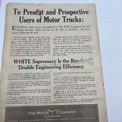 1914 Scientific American February 28 Magazine Unicycle Stabilized Gyroscope TH6