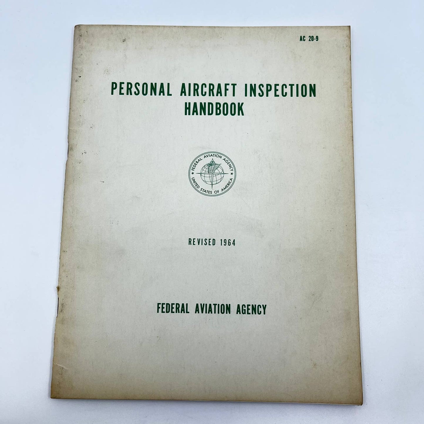 1964 Personal Aircraft Inspection Handbook Federal Aviation Agency TE8