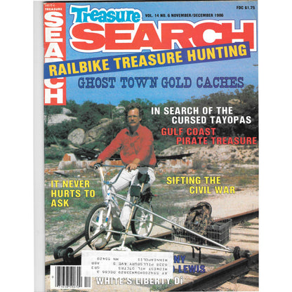Treasure Search Magazine 1986 Nov/Dec Metal Detecting Gold Diamonds M2
