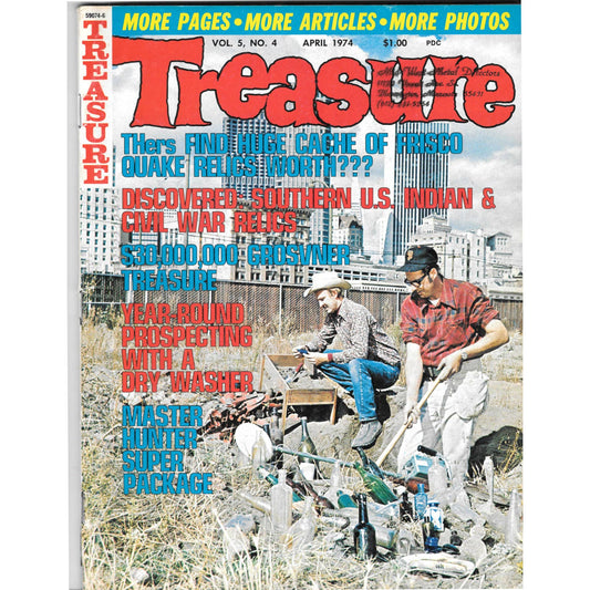 Treasure Magazine - Treasure Hunting Mines Buried Metal Detecting April 1974 MB4