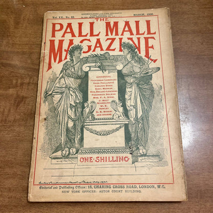 March 1900 The Pall Mall Magazine No. 83 Professor Lombroso Eden Phillpotts A4