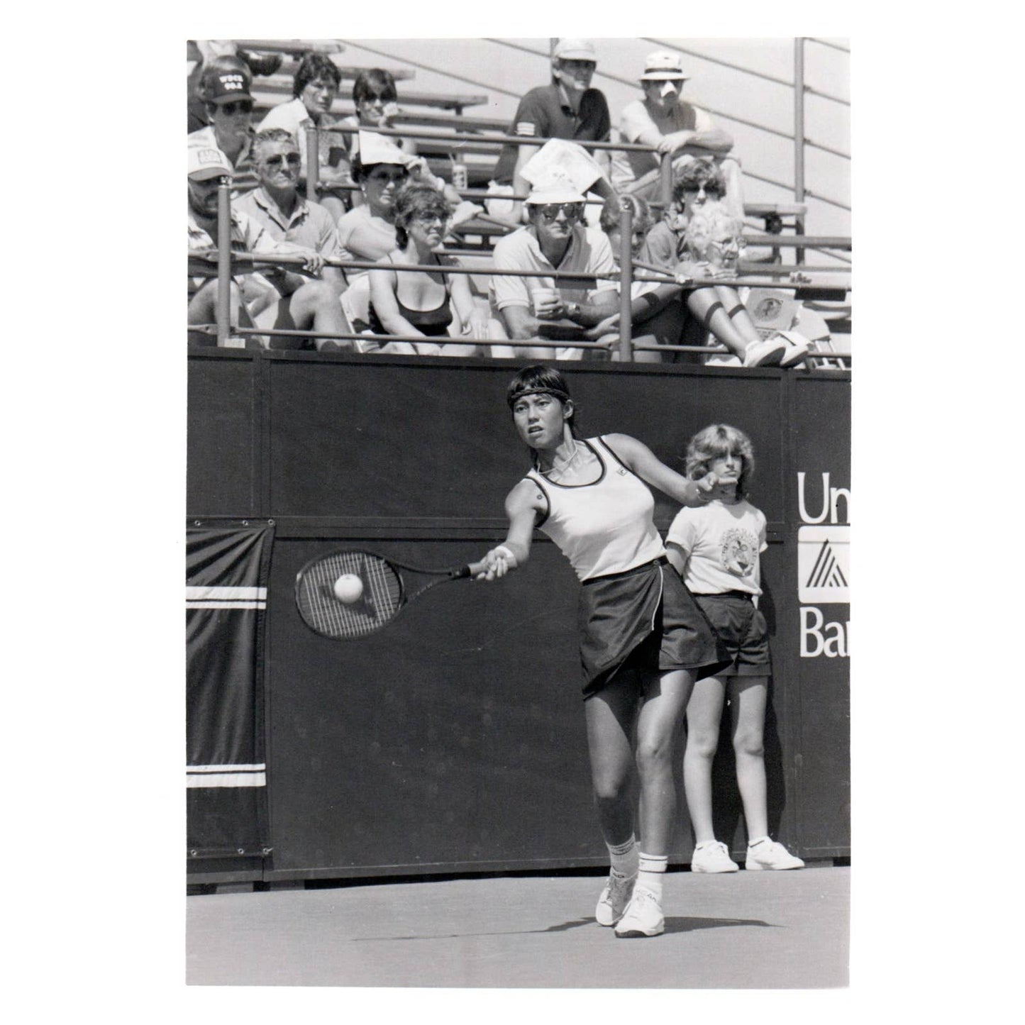 1983 Original Press Photo Women's Tennis Hu Na Japan ~5x7" AD2-4