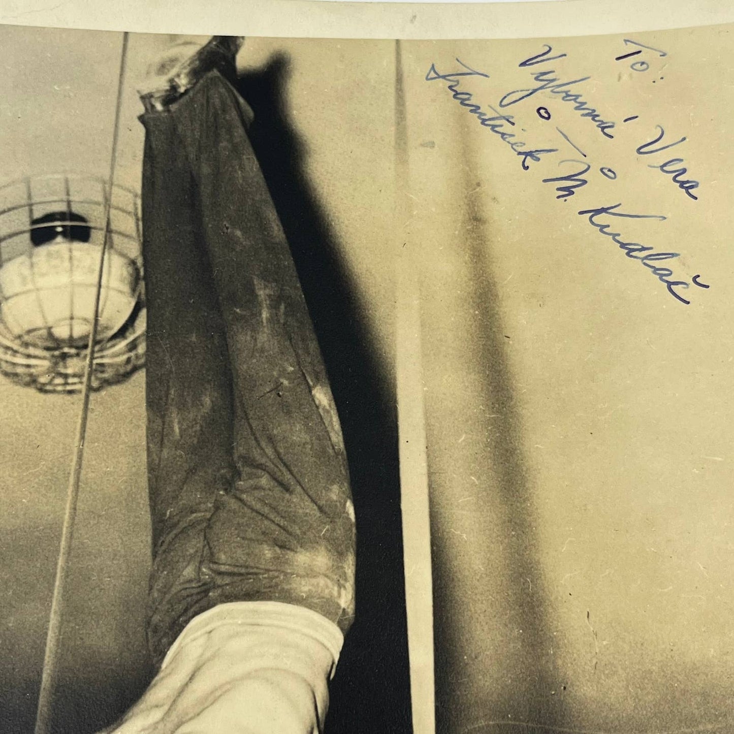 1940s Aerial Gymnast Acrobat Signed Photo 8x10  Frantisek M. Kudlač AA6