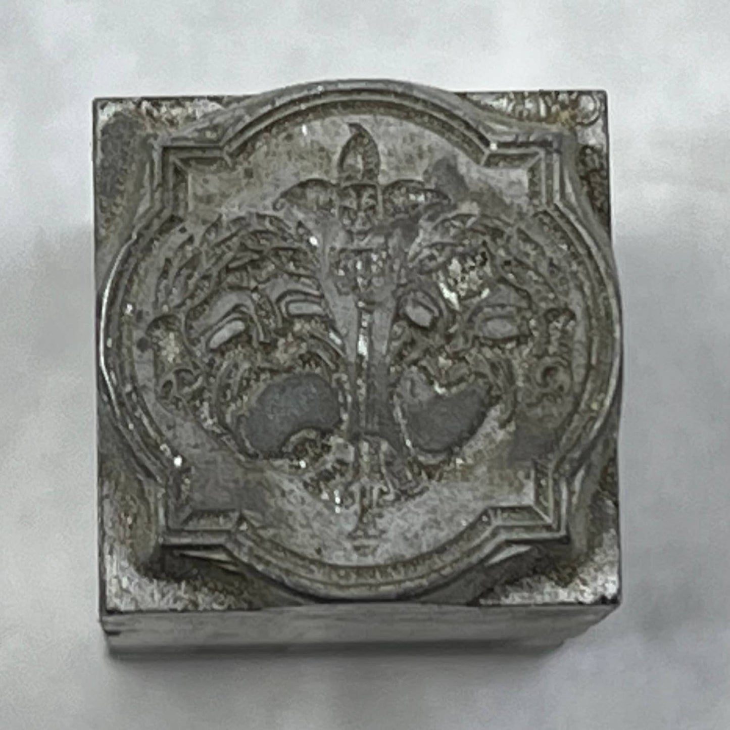 Vintage Printing Letterpress Printers Block Plate Drama Tragedy Comedy SE819