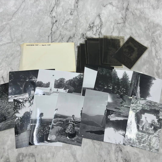 1958 Collection of Photos & Negatives Gettysburg Trip TJ9-PG5